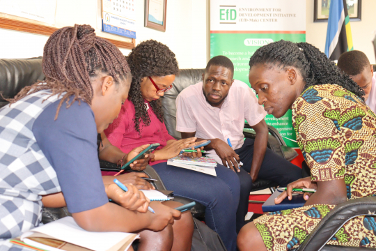 Some of the participants during the group discussions. Photo: EfD-Mak Centre