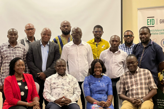 Some participants at the annual meeting of EfD Ghana members held in January 2023. 