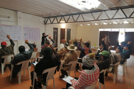 Experimental Session with farmers at Norte de Santander, Colombia