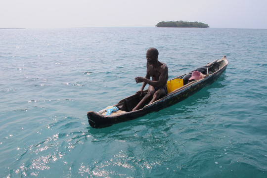 Fisherman in cajak