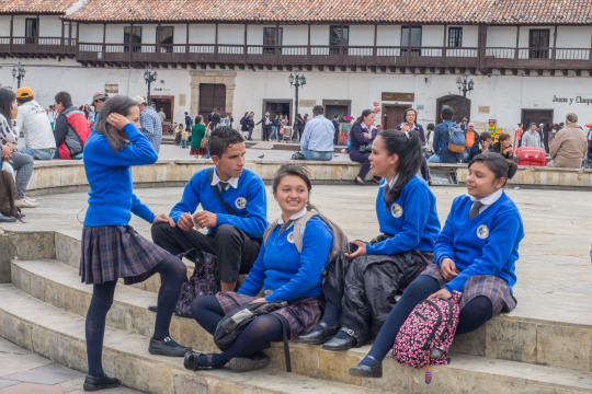 School children in Colombia