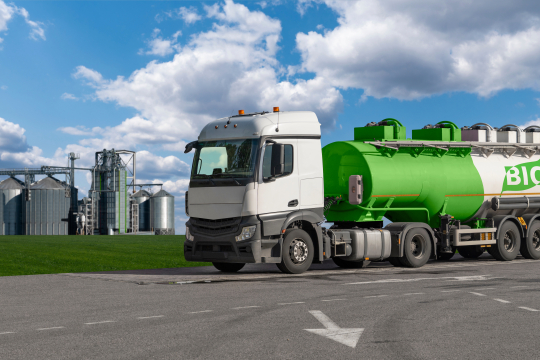 Truck with biofuel