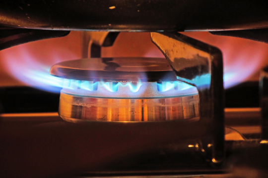 Ethanol gas stove.