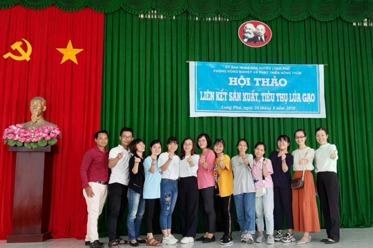 The survey team in Soc Trang Province