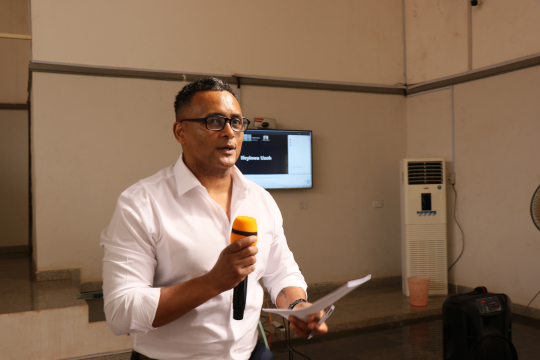 Yonas Alem teaching at a workshop in Nigeria