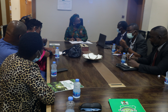 EfD Nigeria's engagement with Nigeria's Minister for Environment.  December 2021 