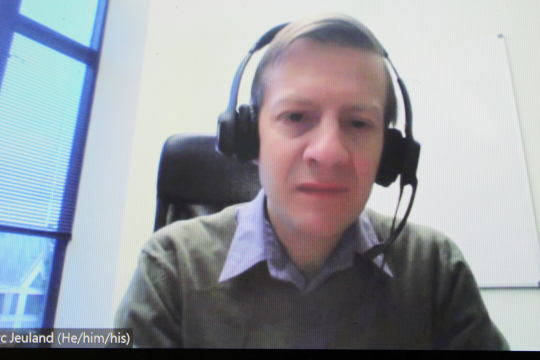 Marc Jeuland presenting online