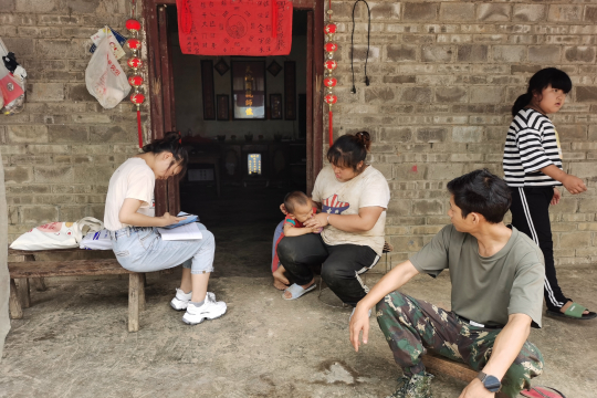 Survey in a Yunnan household