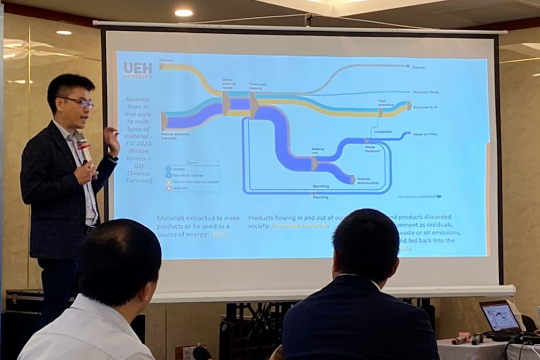 Pham Khanh Nam at the NAPCE workshop. Photo: EfD Vietnam.
