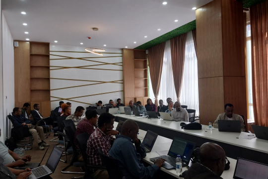 QGIS training particpants