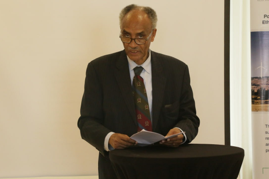 Photo by PSI: H.E.Prof. Beyene Petros, Director General, PSI