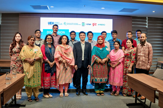 The Bangladesh delegation