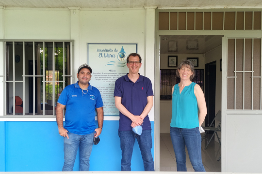 Seattle University researchers visited the El Mora water community organization 