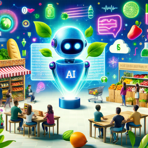 AI-generated picture with robot