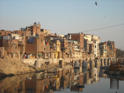 Slum area in Delhi