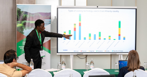 Researcher presenting