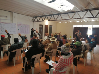 Experimental Session with farmers at Norte de Santander, Colombia