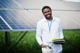 Solar panels in Tanzania