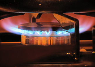 Ethanol gas stove.
