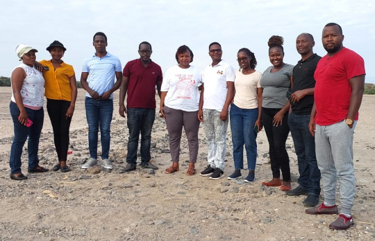 Data collection team in Kenya.