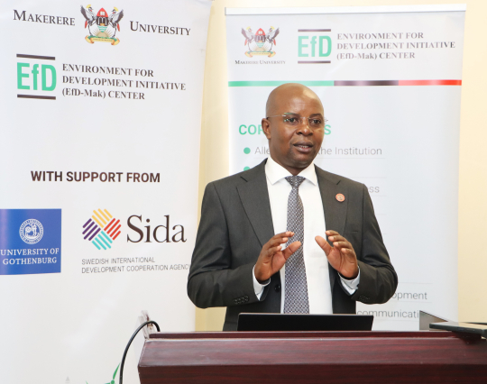 Edward Bbaale delivering his opening remarks during the ceremony: Photo by Jane Anyango