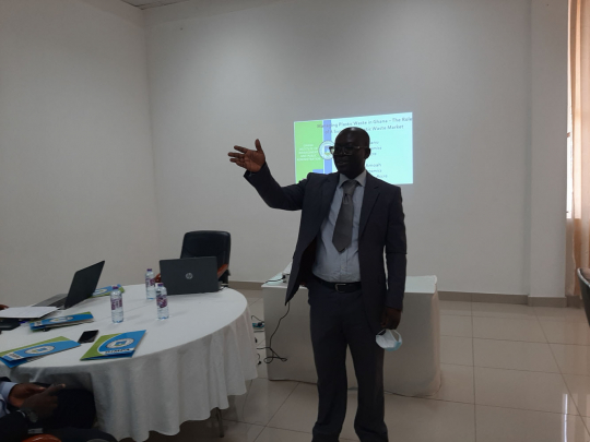 Dr Adanu addresses participants