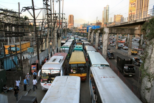 Cars in Traffic jam 