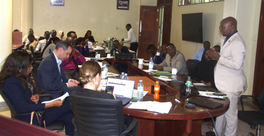 Edward Bbaale Centre Director  speaking on EfD milestones and the need for support