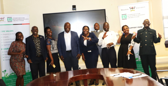 IGE Fellows and centre core staff in a group photo after the inauguration