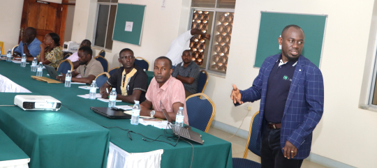 Dr. Peter Babyenda presenting