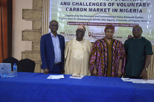 EfD Nigeria's workshop on potential and challenges of  Voluntary Carbon  Market 