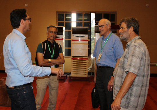 Prof. Micheal  Hanemann interacting with participants after the presentation