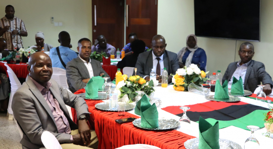 A section of participants during the end of year gathering at the EfD Conference room.