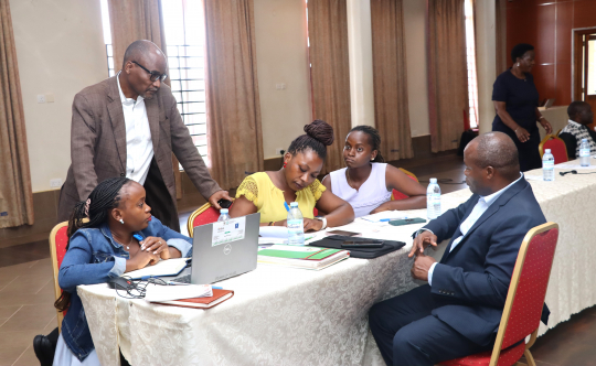 A section of participants in a group discussion