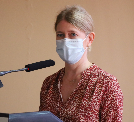 Swedish Ambassador Maria Hakansson officially opening the workshop