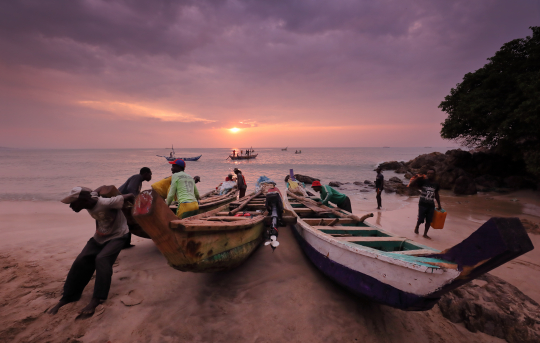 Fishermen in Ghana