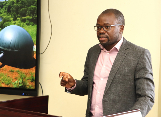  Mike Okumu officially opening the workshop