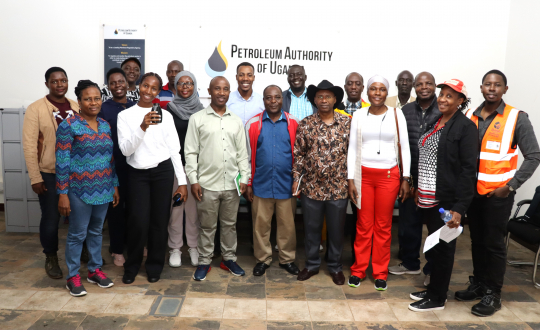 A visit at Petroleum Authority office in Hoima