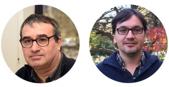 From left to right PhD Carlos Chávez, PhD César Salazar