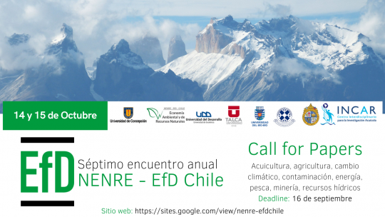 Call for Papers - NENRE EfD Chile 2021