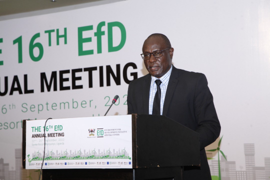 Commissioner Julius Mafumbo representing the minister