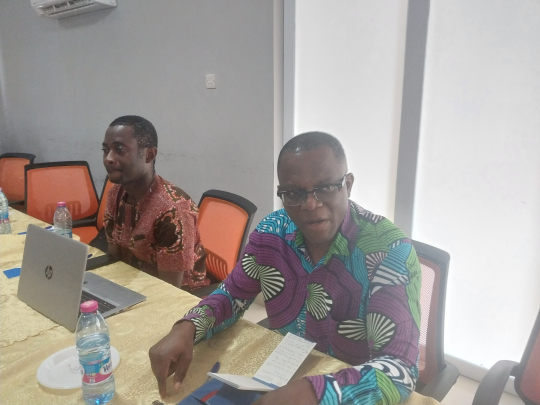 Participant, Dr. Obutey seized the opportunity to impart precious insights and share in the knowledge and experiences of colleagues and the research team.