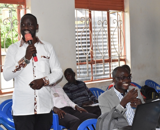 Dr. Patrick Byakagaba presenting 