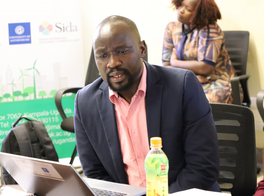 Dr. Patrick Byakagaba presenting.