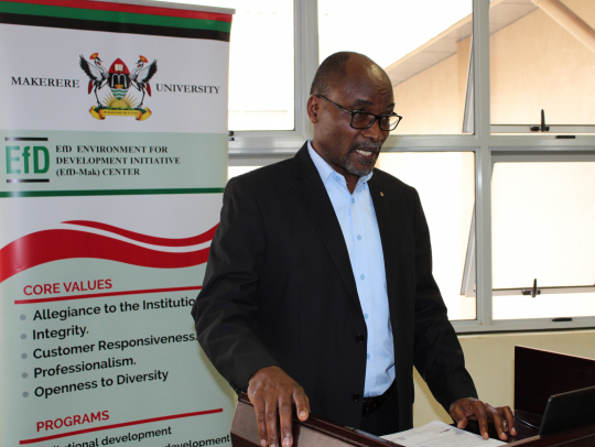 Dr.Yawe Bruno officially opening the workshop