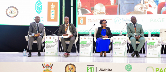 Dr. Peter Babyenda ( R) during the discussions with other panelists