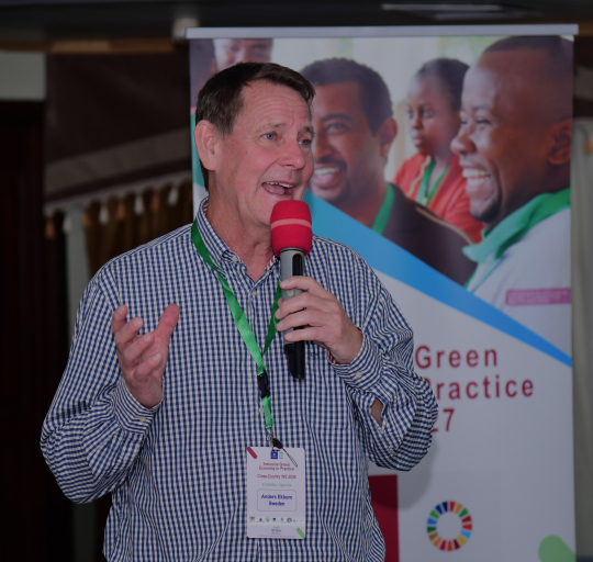 Anders Ekbom  speaking on the workshop objectives: Photo by Jane Anyango