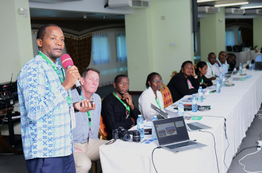 Kenya's IGE lead Bernard Kimoro presenting the Transformational Initiative o 21st April 2026: Photo by Jane Anyango