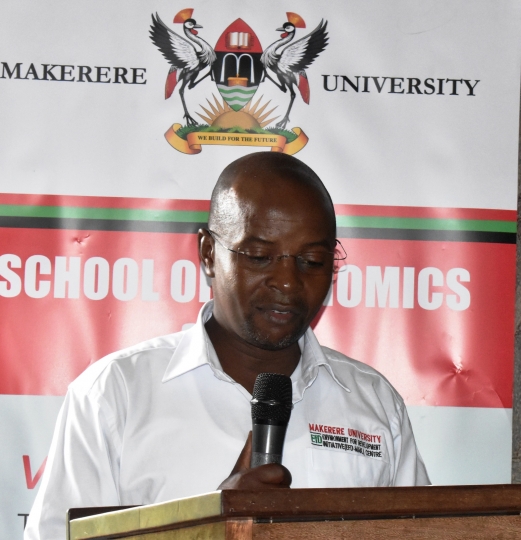 Centre Director Dr. Edward Bbaale speaking