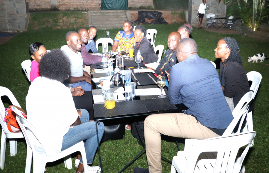 Fellows on the discussion table chaired by Peter Babyenda